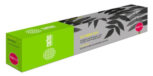 Тонер-картридж Cactus TK-815Y 6000стр Желтый