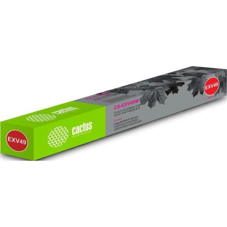 Тонер-картридж Cactus CS-EXV49M 19000стр Пурпурный