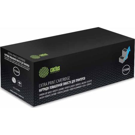 Тонер Картридж Cactus CS-C725X-MPS черный (3000стр.) для Canon LBP 6000/6020/6030B i-Sensys