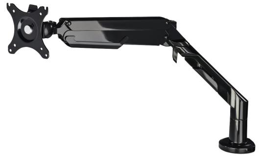 Кронштейн для мониторов ЖК Hama Fullmotion черный 10"-36" макс.12кг крепление к столешнице поворот и наклон