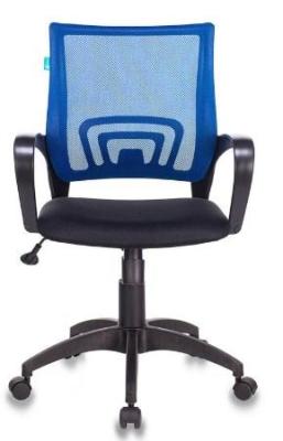 Кресло Бюрократ CH-695N/BL/TW-11 спинка сетка синий TW-05 сиденье черный TW-11