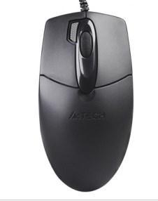 Мышь A4 OP-730D черный оптическая (1000dpi) USB (4but)