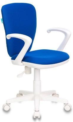 Кресло детское Бюрократ KD-W10AXSN/26-21 синий 26-21 (пластик белый)