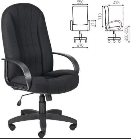 Кресло офисное "Альтаир", CH 685, ткань, черное C-11