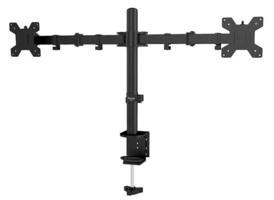 Кронштейн для мониторов ЖК Buro M052 черный 15"-32" макс.8кг крепление к столешнице поворот и наклон