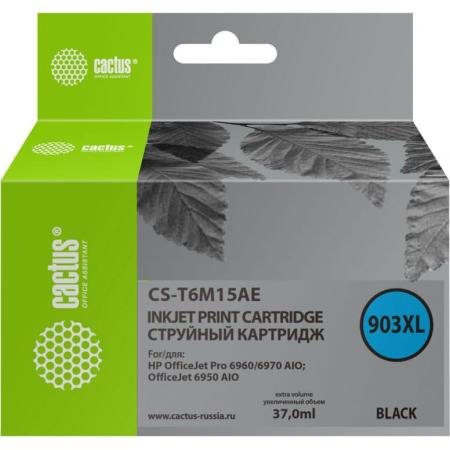 Картридж струйный Cactus №903XL CS-T6M15AE черный (37мл) для HP OJP 6950/6960/6970