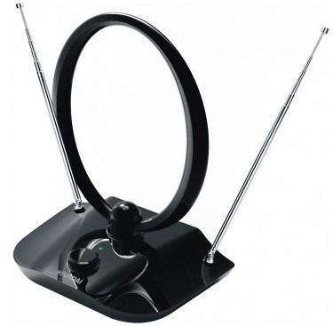 Антенна телевизионная Hyundai H-TAI400 30дБ активная черный