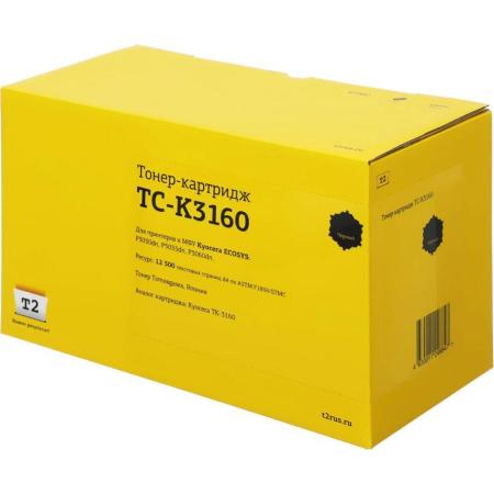 T2 TK-3160 Картридж с чипом для Kyocera для ECOSYS P3045dn/3050dn/3055dn/3060dn (12500k)