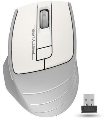 Мышь беспроводная A4TECH Fstyler FG30S белый серый USB