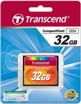 Карта памяти Compact Flash 32Gb Transcend <133x>