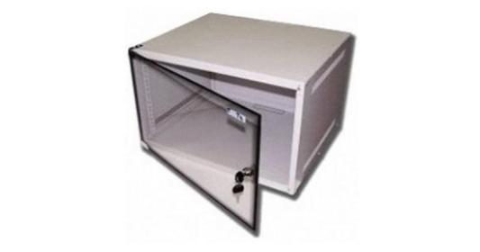 Шкаф коммутационный Lanmaster (TWT-CBWPG-6U-6X4-GY) 6U 600x400мм пер.дв.стекл 60кг серый