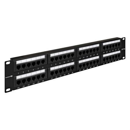 Exegate EX256753RUS Патч-панель UTP 19" 48 port кат.5e Exegate  разъём KRONE&110 (dual IDC), 2U