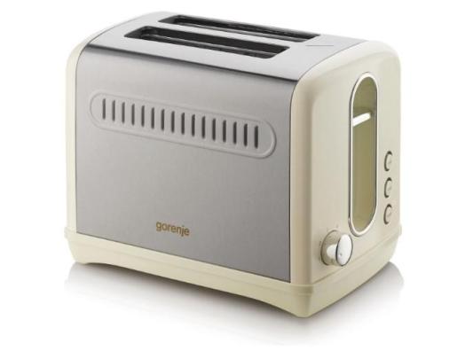 Тостер Gorenje T1100CLI бежевый серебристый