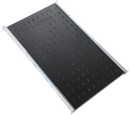 Полка ЦМО ТСВ-100-9005 перфорированная выдвижная с телескопическими направляющими глубина 1000 мм