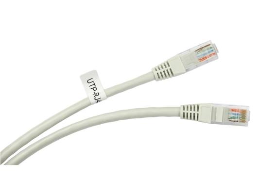 Патч-корд 5E категории UTP с RJ45 серый 0.25м