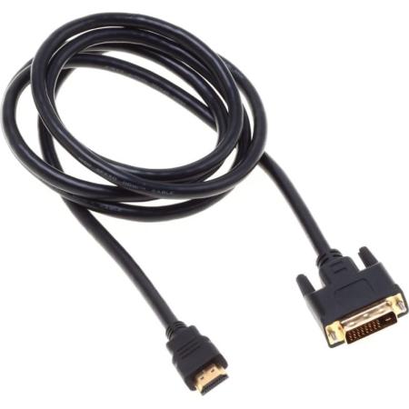 Кабель аудио-видео Buro HDMI (m)/DVI-D (Dual Link) (m) 1.8м. Позолоченные контакты черный (BHP RET HDMI_DVI18)