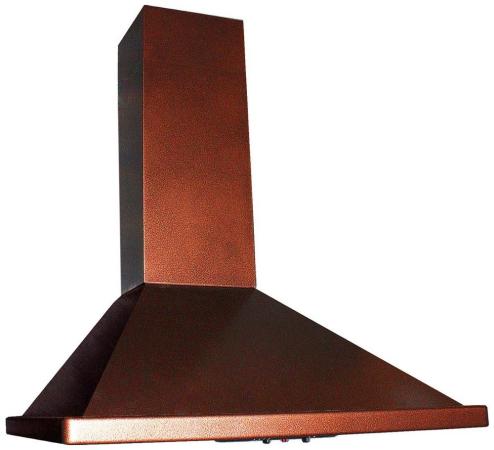Вытяжка каминная Elikor Оптима 60П-400-К3Л медный антик