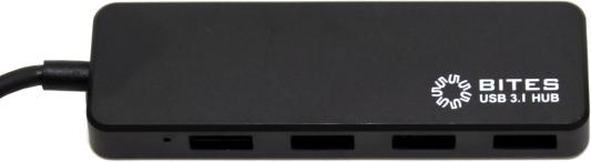 5bites HB34C-311BK Концентратор 4*USB3.0 / TYPE-C PLUG / BLACK