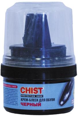 КРЕМ-КРАСКА ДЛЯ ОБУВИ  60 МЛ  ЧЕРНАЯ (12/48) "CHIST"