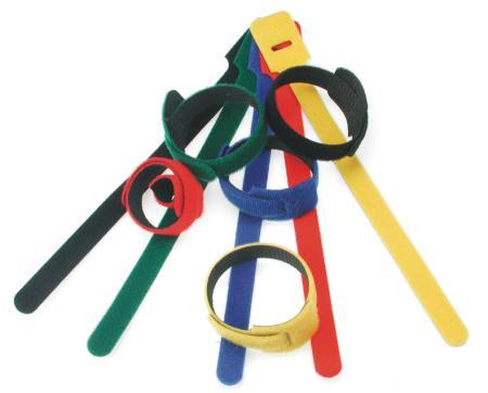 Хомут-липучка 125мм, 20 шт., синий LAN-VCM125-BL