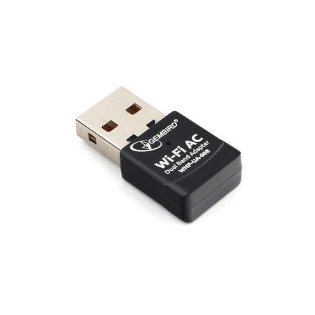 Gembird Сетевой двухдиапазонный Wi-Fi мини USB-адаптер 600 Мбит, USB, 802.11b/g/n/ac/а (WNP-UA-008)