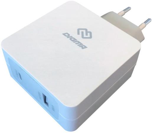 Сетевое зарядное устройство Digma DGPD-45W-WG 5.5A USB-C белый