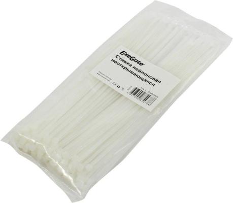 Exegate EX253854RUS Стяжка нейлоновая, неоткрывающаяся. Exegate <CV-250W>, 250мм, упак. 100шт White