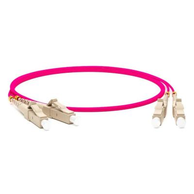 Hyperline FC-D2-504-LC/PR-LC/PR-H-2M-LSZH-MG Патч-корд волоконно-оптический (шнур) MM 50/125(OM4), LC-LC, duplex, LSZH, 2 м