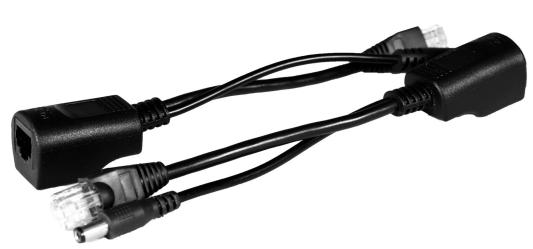 Пассивный комплект Osnovo PPK-11 инжектор + сплиттер для передачи PoE по кабелю Cat 5e