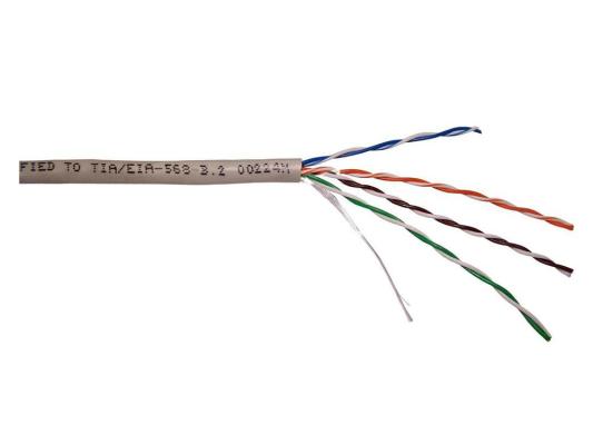 Кабель Lanmaster UTP кат.5E 4 пары 305м белый TWT-5EUTP-LSZH