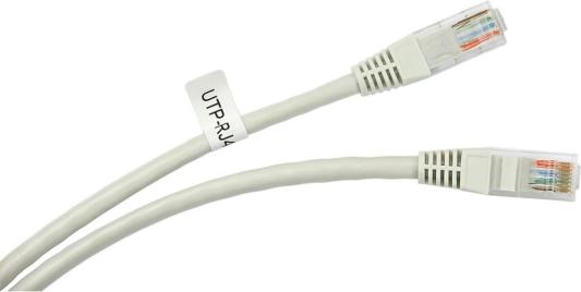 Патч-корд UTP 5E категории 3м серый CCA PVC