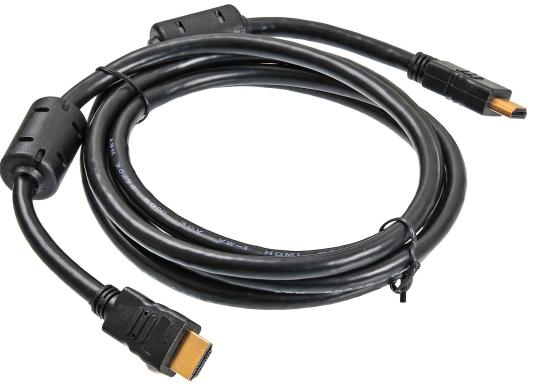 Кабель HDMI 1.8м BURO HDMI-19M/19M-1.8M-MG круглый черный