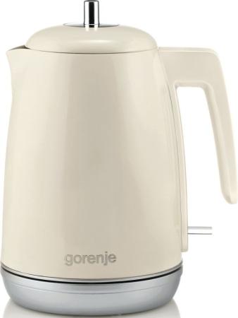 Чайник электрический Gorenje K15RL 2200 Вт бежевый 1.7 л металл/пластик