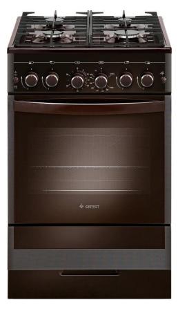 Комбинированная плита Gefest ПГЭ 5502-02 0045 коричневый