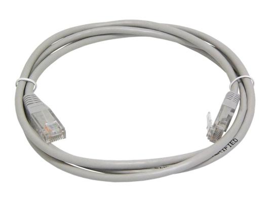 Патч-корд Lanmaster 6 категории UTP серый 2.0м TWT-45-45-2.0/6-GY