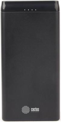 Внешний аккумулятор Power Bank 10000 мАч Cactus CS-PBFSFT-10000 черный