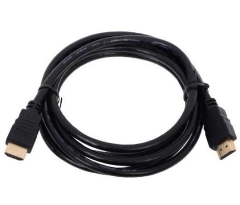 Кабель HDMI 2м VCOM Telecom TCG200B-2M круглый черный