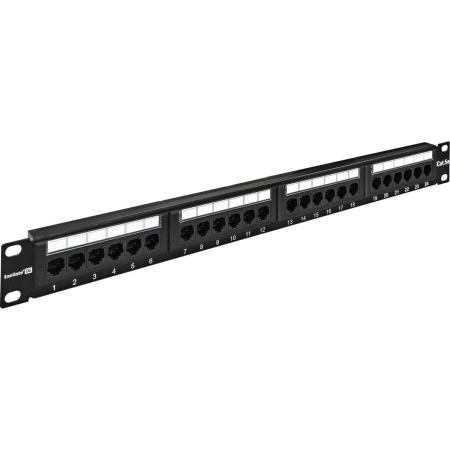 Exegate EX256752RUS Патч-панель UTP 19" 24 port кат.5e Exegate  разъём KRONE&110 (dual IDC), 1U