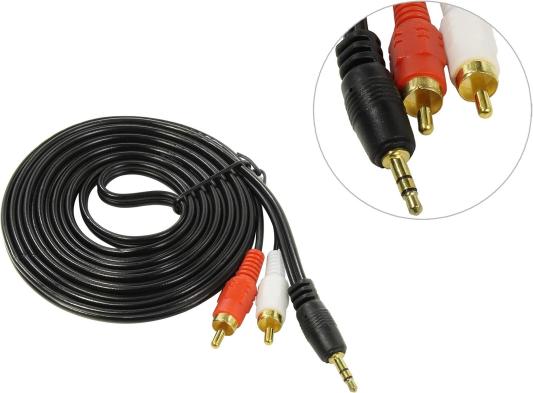 Exegate EX225929RUS Кабель аудио (3.5mm Jack M - 2xRCA M)  3м Exegate, позолоченные разъемы