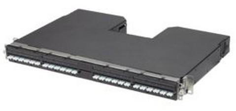 Полка оптическая Panduit PViQ PVQ-FMTMTP-ZZUN 19" выдвижная 1U порт.:24 LC дуплекс