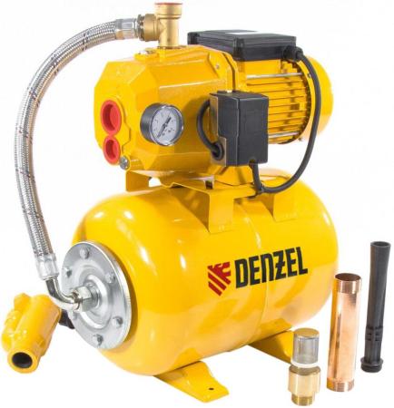 Насосная станция эжекторная PSD800C 800 Вт, 2400 л/ч, ресивер 24 л, всасывание 20 м // Denzel