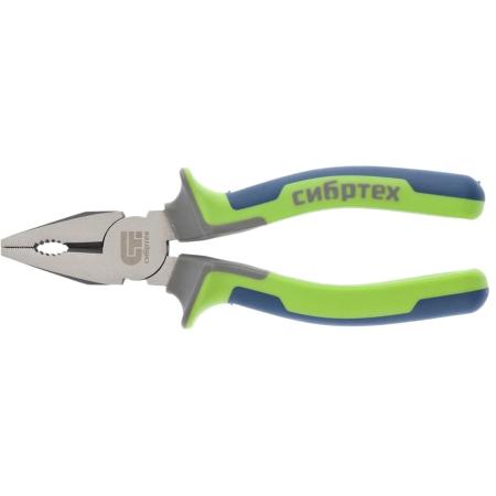 Плоскогубцы СИБРТЕХ 17053  комбинированные 160мм фосфатирование трехкомпонентные рукоятки