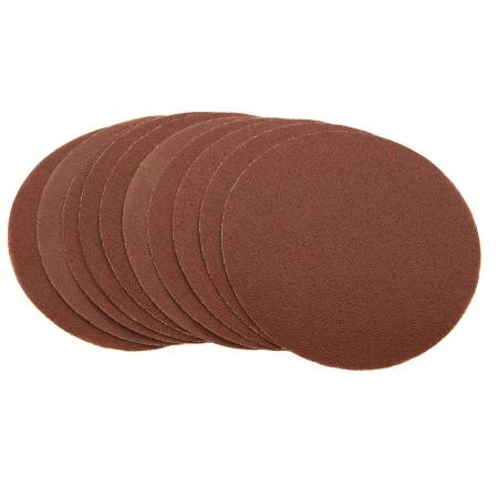 Круг абразивный на ворсовой подложке под "липучку", P 100, 125 мм, 10 шт.// Matrix