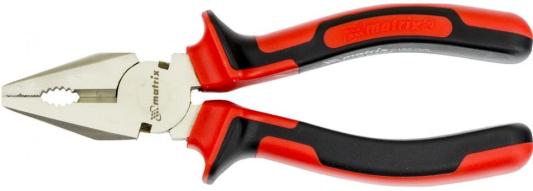 Плоскогубцы NICKEL, 160 мм, никелированные, двухкомпонентные рукоятки// Matrix