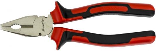 Плоскогубцы NICKEL, 200 мм, никелированные, двухкомпонентные рукоятки// Matrix