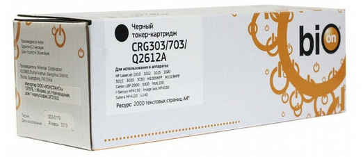 Картридж Bion Q2612A Cartridge 703 2000стр Черный