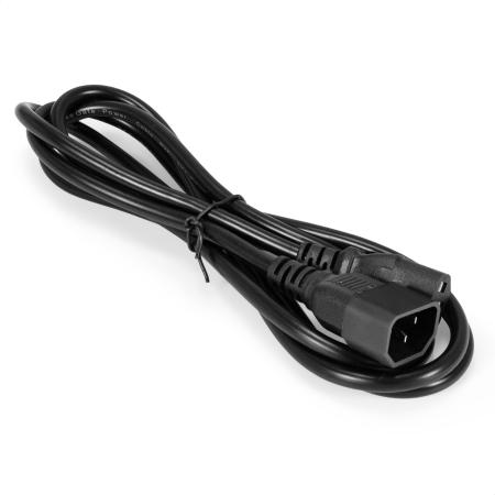 Exegate EP280624RUS Кабель монитор - компьютер (UPS->устройство) ExeGate Power EC-1,8P (IEC 320 С13->С14) VDE-250V-3*0.5mm2, медь, черный, 1.8м.