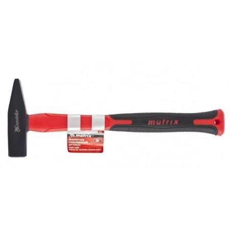 Молоток слесарный MATRIX 10367  optimal 300г фибергласовая обрезиненная рукоятка квадратный боек