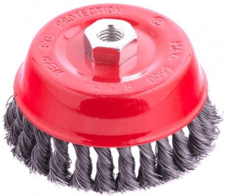 Щетка для УШМ, 125 мм, М14, "чашка", крученая проволока 0,5 мм// Matrix