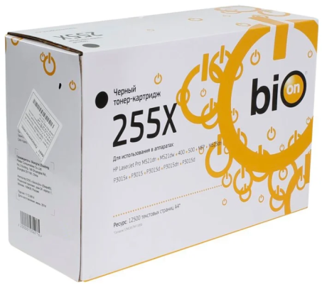 Картридж Bion CE255X 12500стр Черный